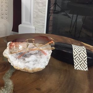 Versace pink and gold sunglasses